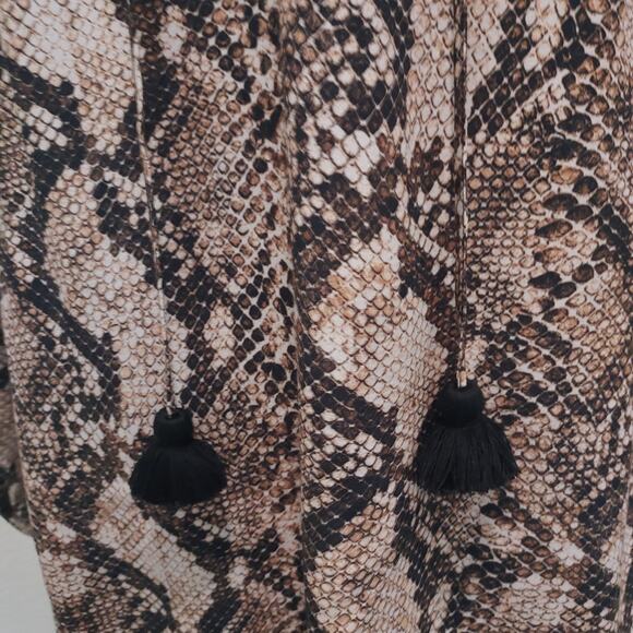 Figue Snake Print Tunic Blouse Size Medium - Picture 8 of 14